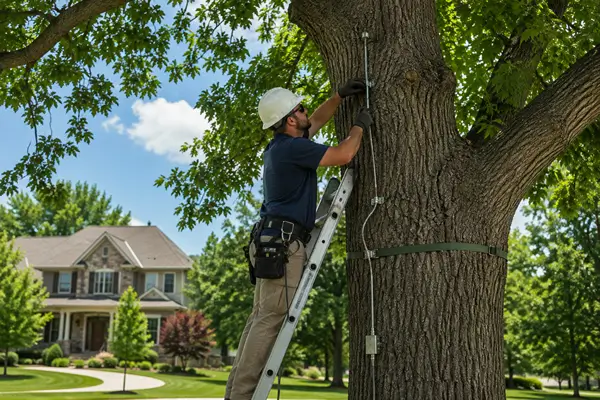 Installing Lightning Rods on a Tree