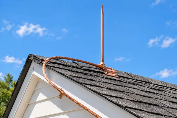 Lightning Rods on a Roof