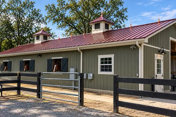 colorado Rustic Equestrian Barn with Horses